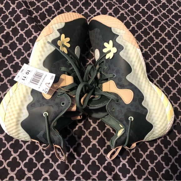 Adidas Mens James Harden Vol. 6 Basketball Shoes Green Oxide GW9032 Sz 10 Floral - Picture 4 of 11